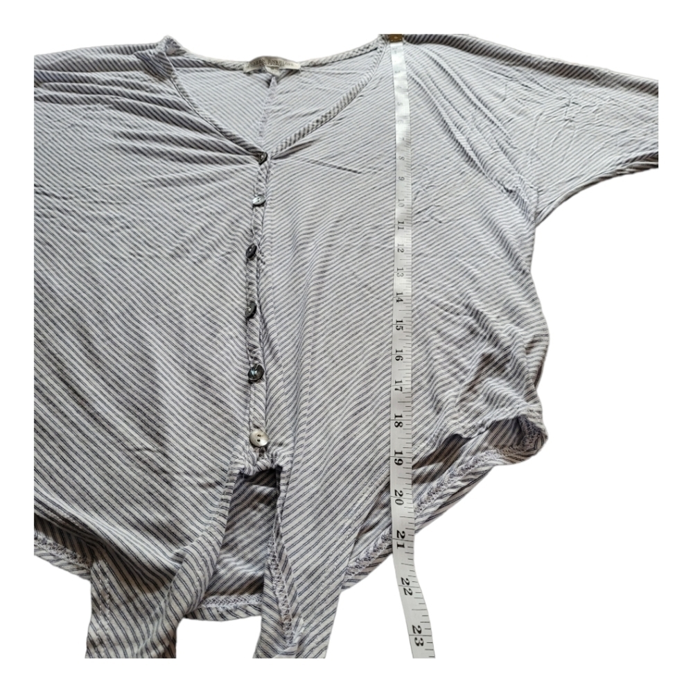 COPY - Green Envelope Cropped 3/4 T-shirt Front Tie Casual Basic Every Day - Picture 6 of 12
